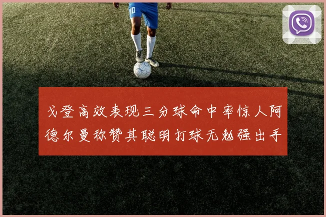 戈登高效表现三分球命中率惊人阿德尔曼称赞其聪明打球无勉强出手