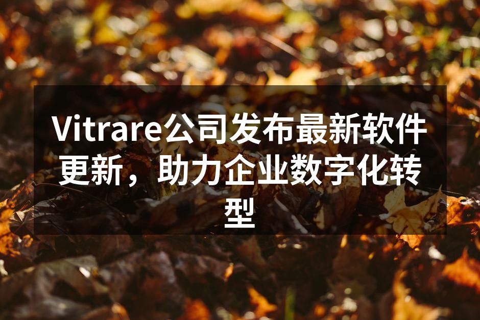 Vitrare公司发布最新软件更新,助力企业数字化转型